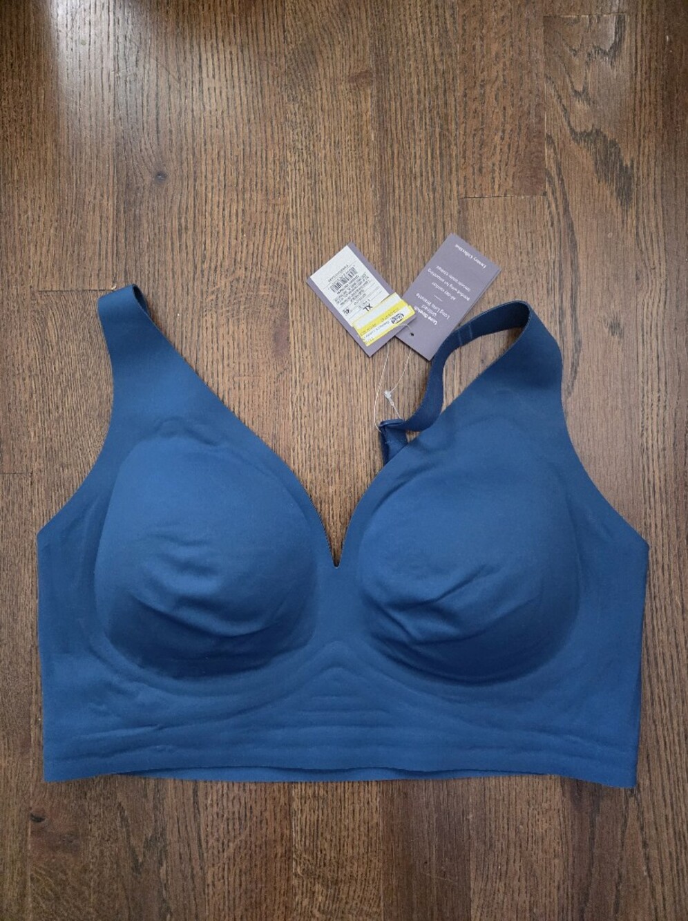 New Auden Womens XL Blue Long Line Bralette